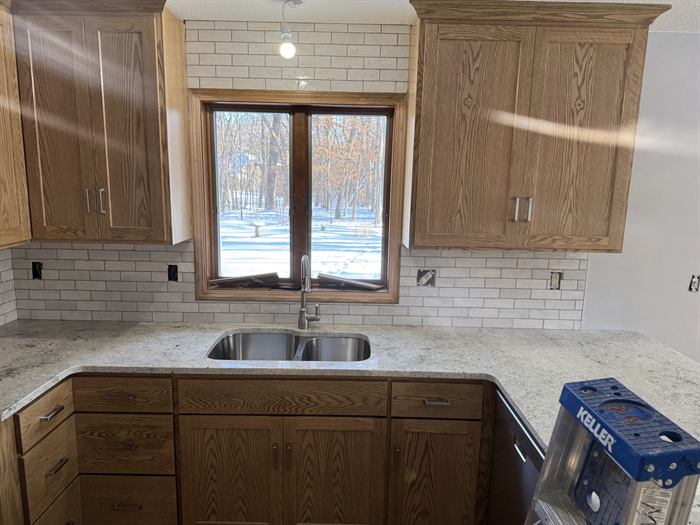 Kitchen backsplash by Mid-State Tile Company